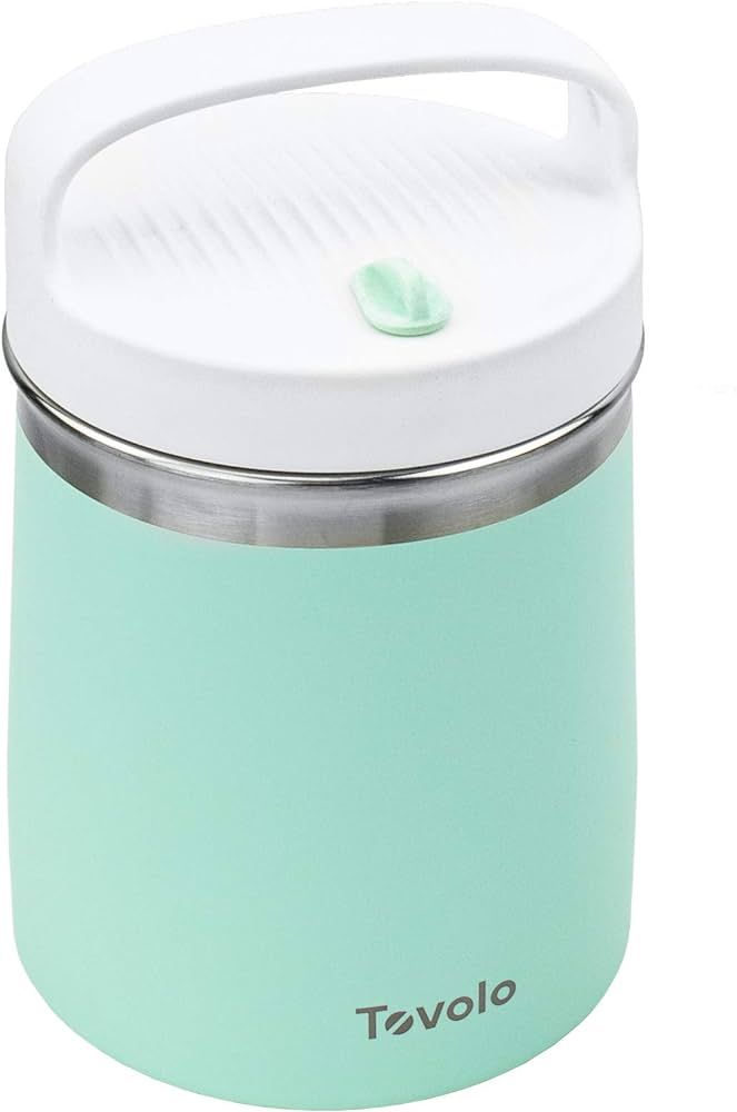 Tovolo Stainless Steel Traveler (Mint/White) - 2 Quart Insulated, Vacuum-Insulated, Reusable, BPA... | Amazon (US)