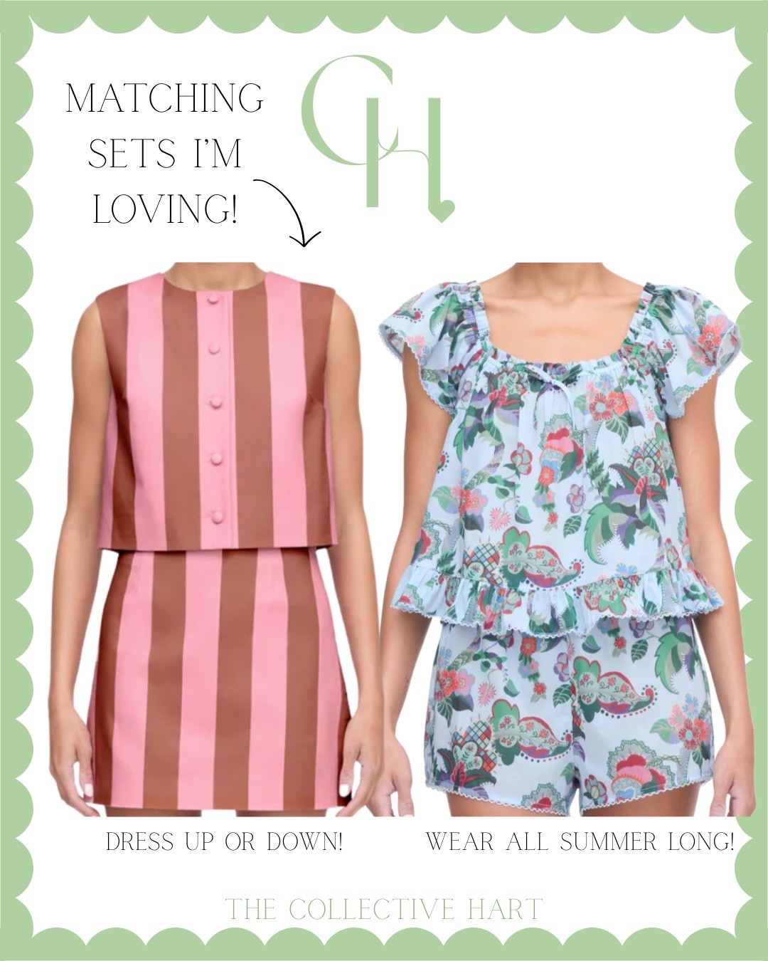 Matching sets I'm loving for spring & summer! These are both in my cart & on my wish list! 