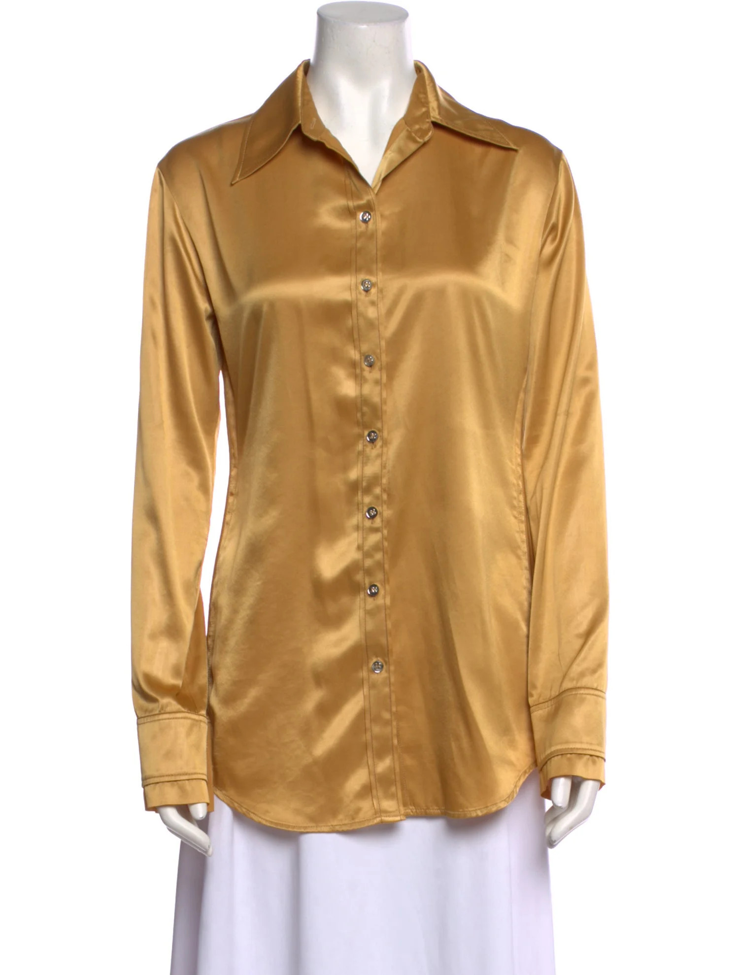 Long Sleeve Button-Up Top | The RealReal