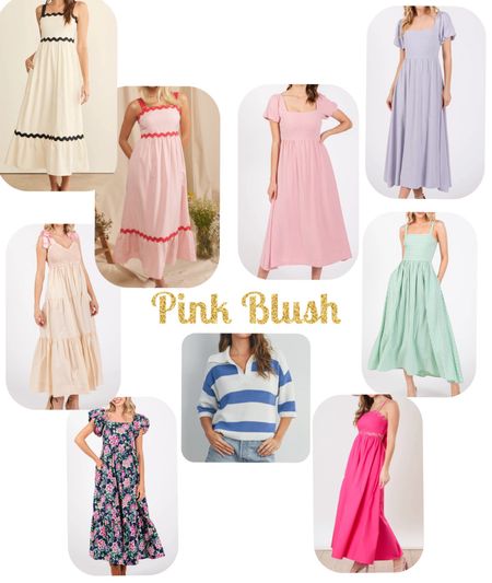 Dress obsessed all thanks to Pink Blush! Midi dresses, printed dresses, pastel dresses! Perfect for the season and summer weddings! 

#LTKStyleTip #LTKSeasonal #LTKFindsUnder100