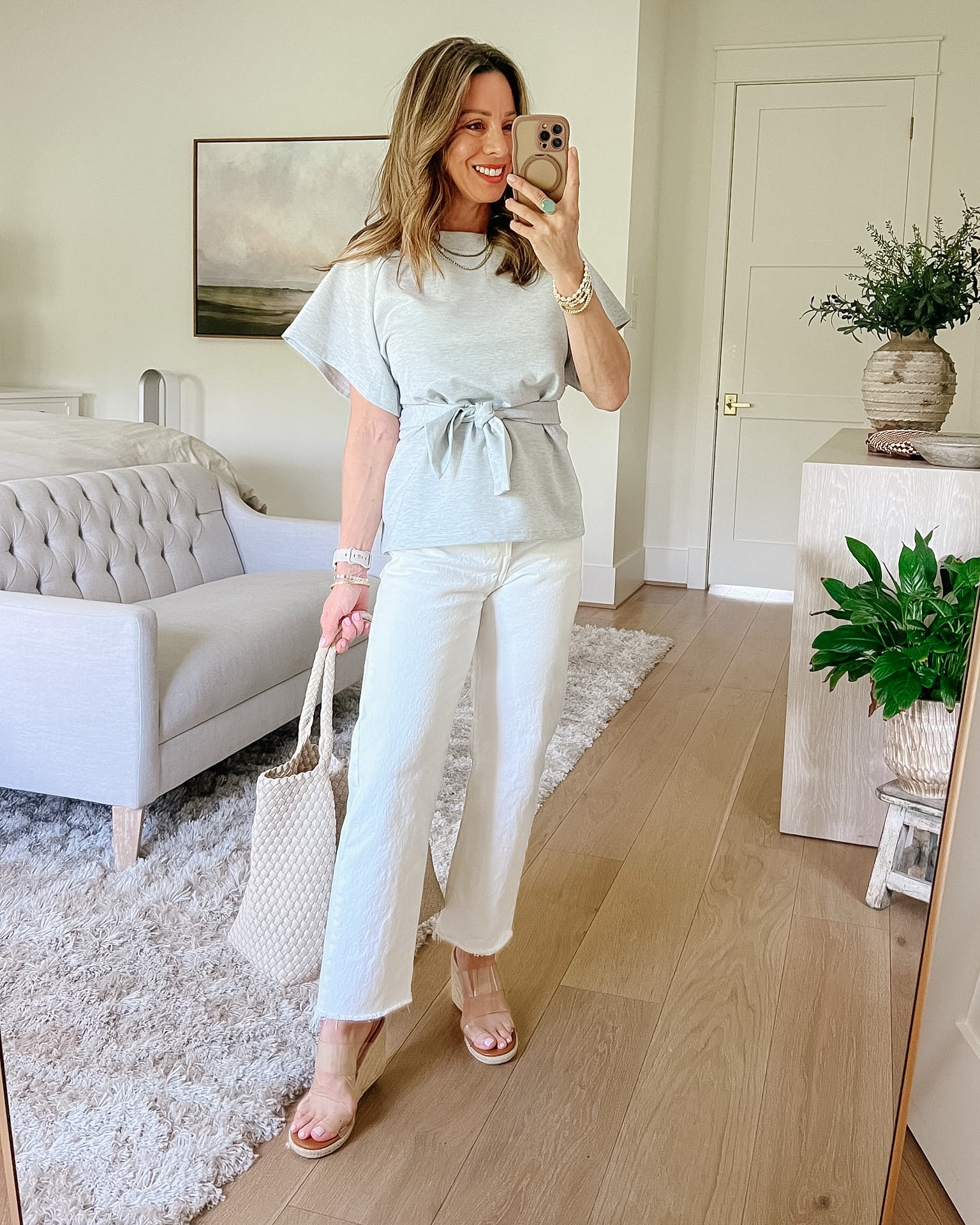 Such a fun top from Amazon, I love the wrap detail that adds an extra touch

Top Fit: I’m wearing a Small

Jeans Fit: I’m wearing a 26

#LTKmomlife #LTKgrwm #LTKPetite