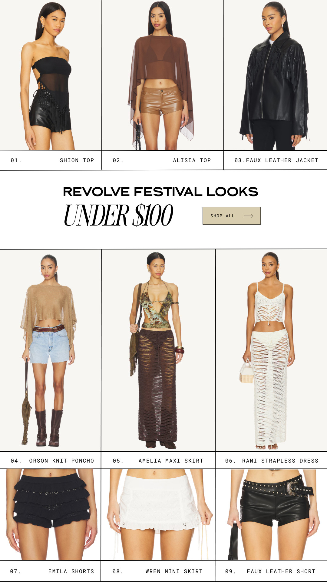 Revolve festival looks under $100 🤠 

 #LTKgrwm #LTKootd #LTKSeasonal