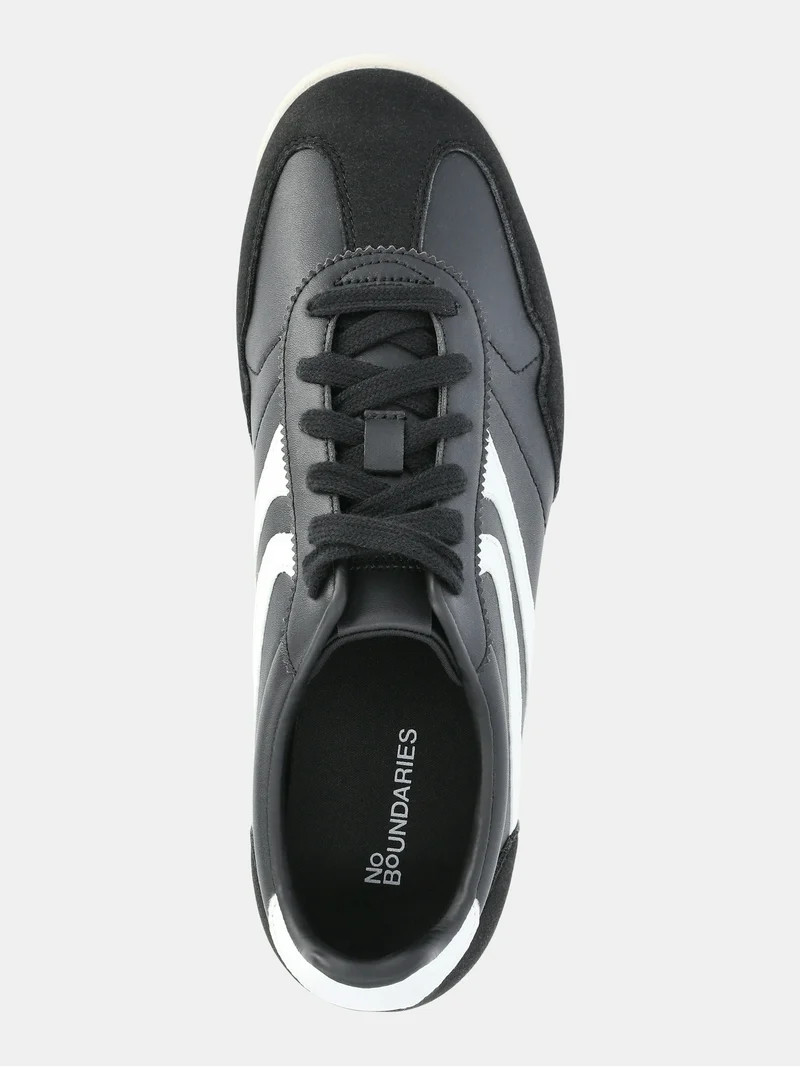 No Boundaries Retro Lace-Up Sneakers, Women’s - Walmart.com | Walmart (US)