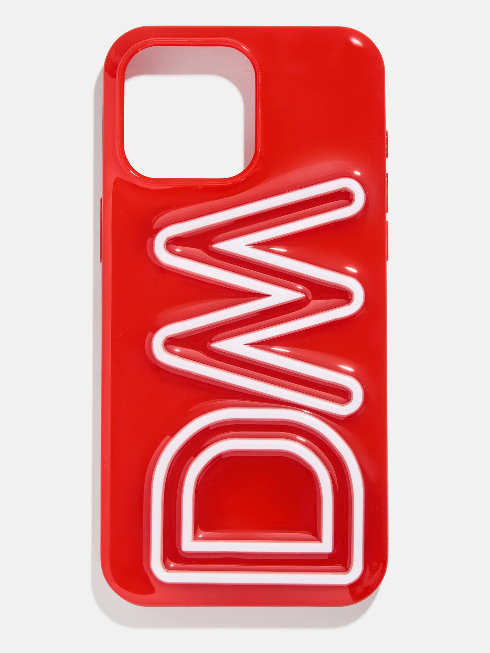 Fine Line Custom iPhone Case - Bright Red/White | BaubleBar (US)