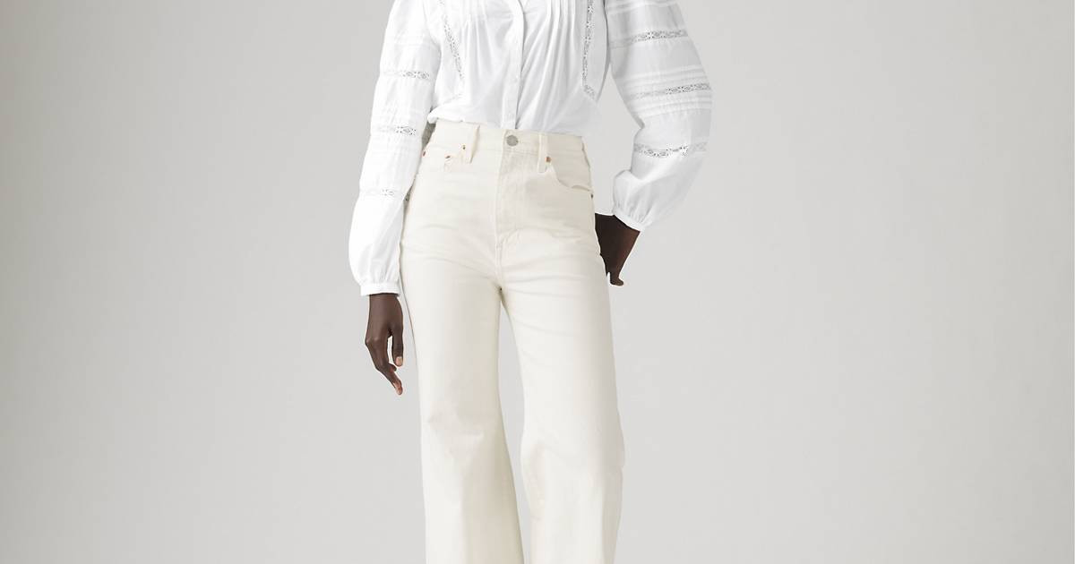 Ribcage Bell Women's Jeans - White | Levi's\u00ae US | Levi's US