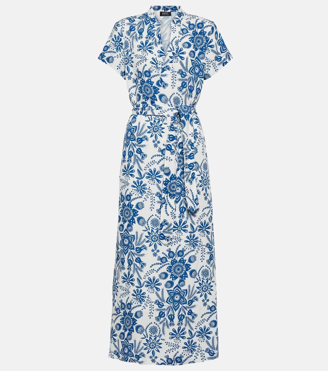 Annelie floral linen-blend maxi dress | Mytheresa (INTL)