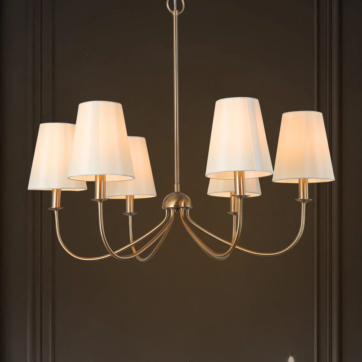 Abbiney 6-Light Dimmable Candle Style Chandelier with Adjustable Height | Wayfair North America