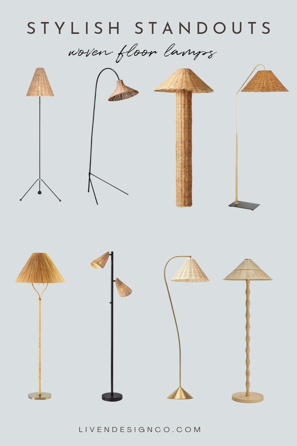 Woven floor lamps. Rattan lamp. Wicker lamp 

#LTKSeasonal #LTKHome #LTKSaleAlert
