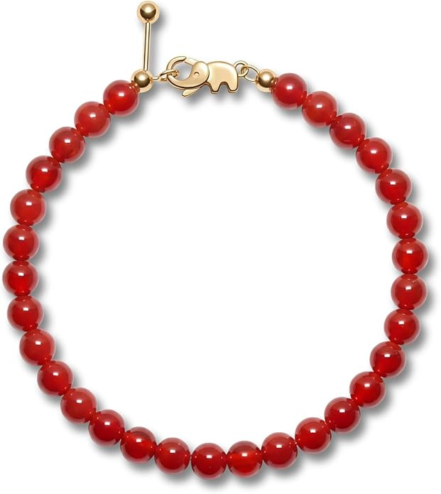 EDIT Collection DIY Crystal Bracelet Kit | Natural Gemstone Beads on 14k Gold Plated Adjustable C... | Amazon (US)