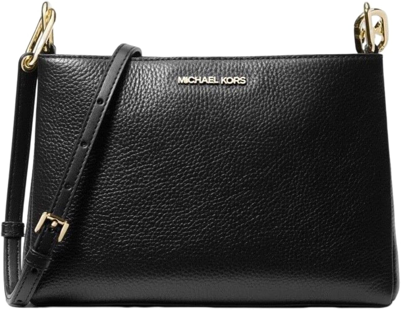 Michael Kors Trisha Leather Medium Triple Compartment Crossbody | Amazon (US)