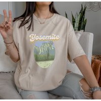 Yosemite Shirt National Park Tee Retro Simple Camping Vsco Nature Babe Groovy Clo | Etsy (US)