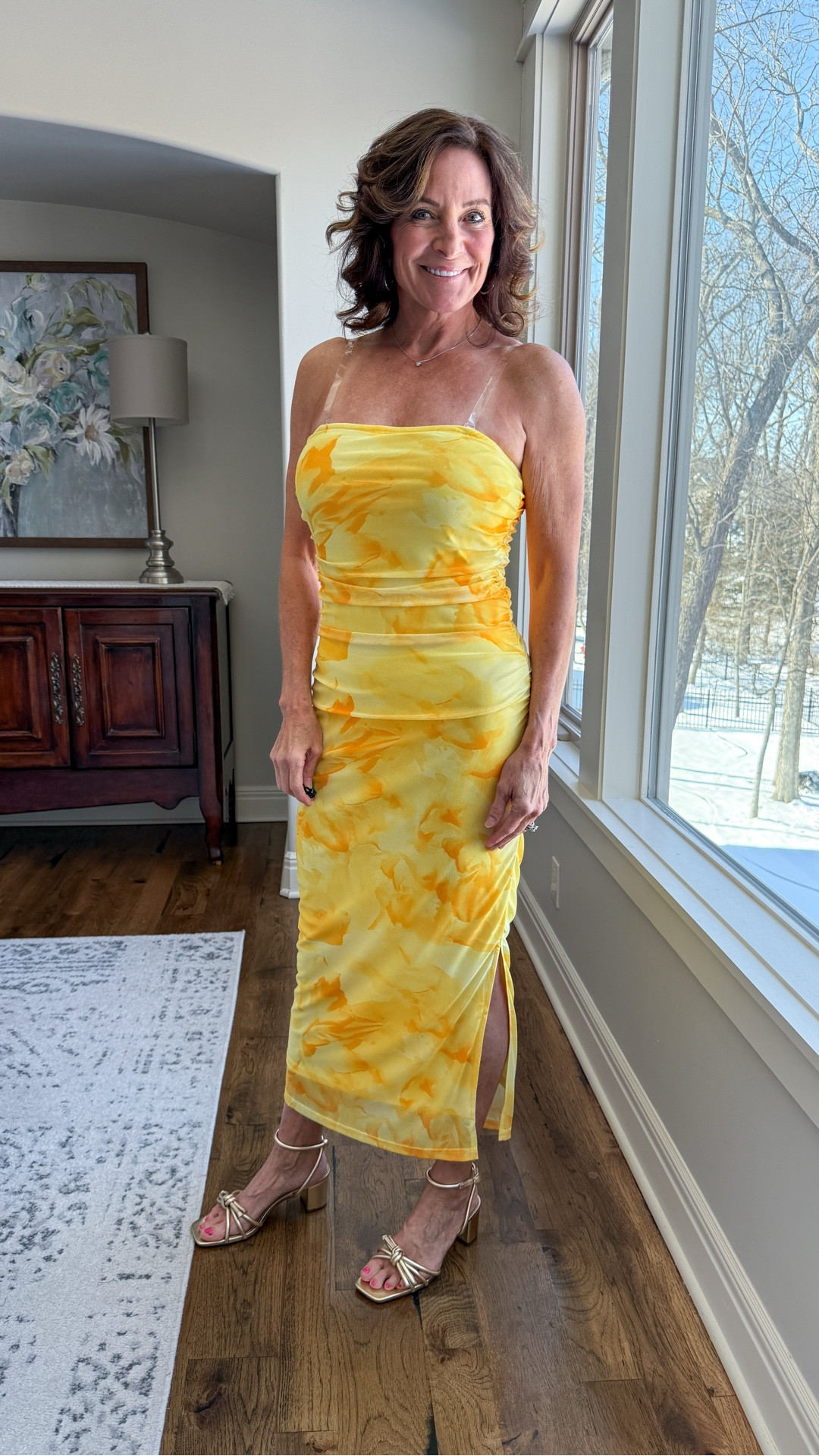 I didn’t expect to love this yellow as much as I do, but it’s really good on. The mesh fabric is light and flowy, and the ruching is surprisingly flattering.

Easy vacation dress for warm days when you want to look put together without trying too hard. This one might be making the suitcase. 💛

#vacationoutfit #beachdress #maxidress #yellowdress