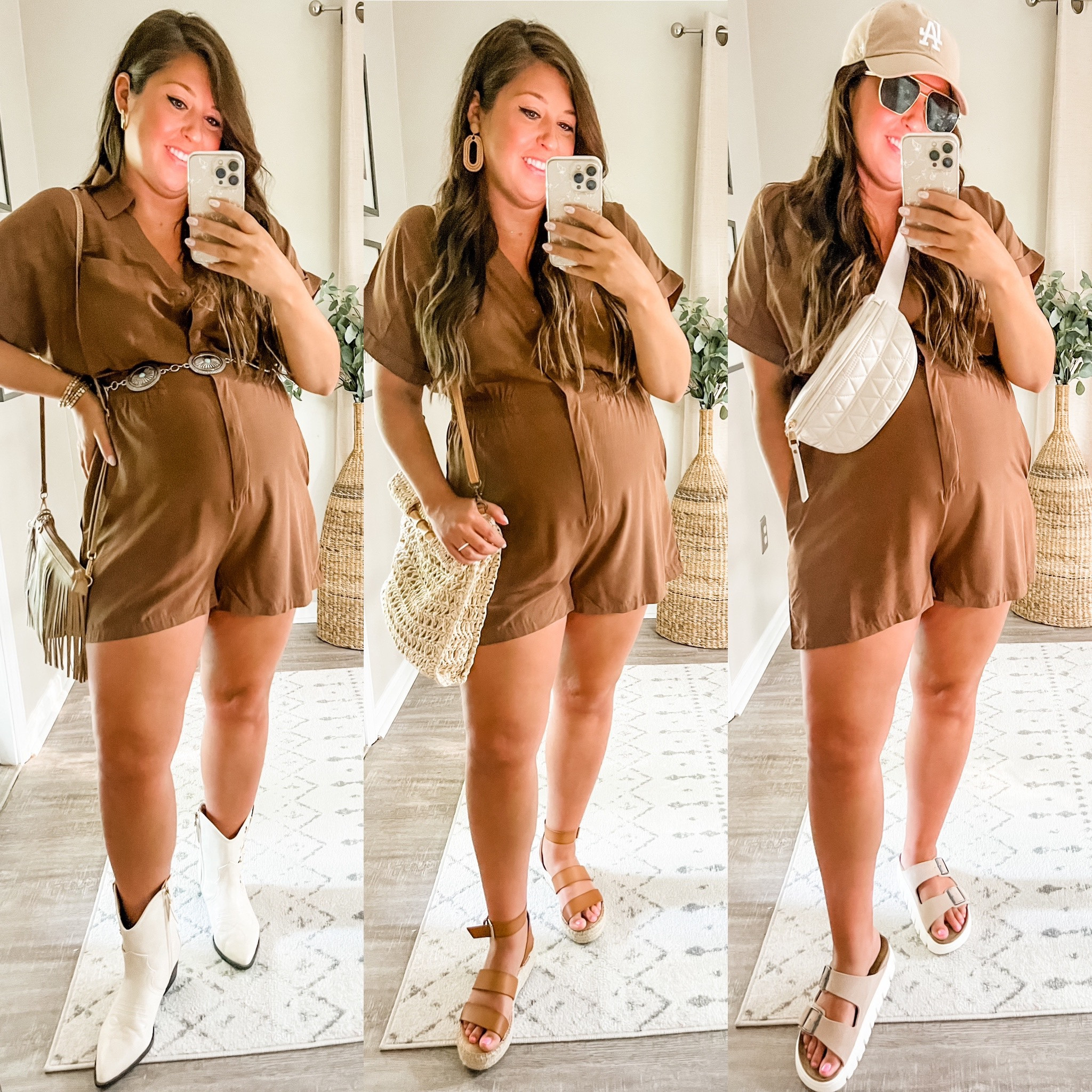 Ways to style, casual romper, bump friendly, summer outfits, casual outfit ideas, vacation outfit, weekend travel outfit, country concert outfit 

Sized up to XL for bump

#LTKbump #LTKunder50 #LTKstyletip