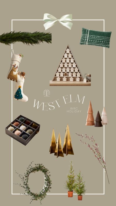 The best holiday finds from West Elm. Advent calendar, brass decorative trees, wooden decorative trees, sparse wreath, velvet Christmas balls, vintage stockings 

#LTKSeasonal #LTKHolidaySale #LTKHoliday