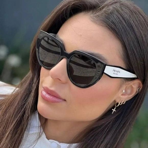 NEW PRADA PR14WS 09Q5S0 WOMEN’S SUNGLASSES PRADA SPR 14W BLACK WHITE PR 14WS | Poshmark