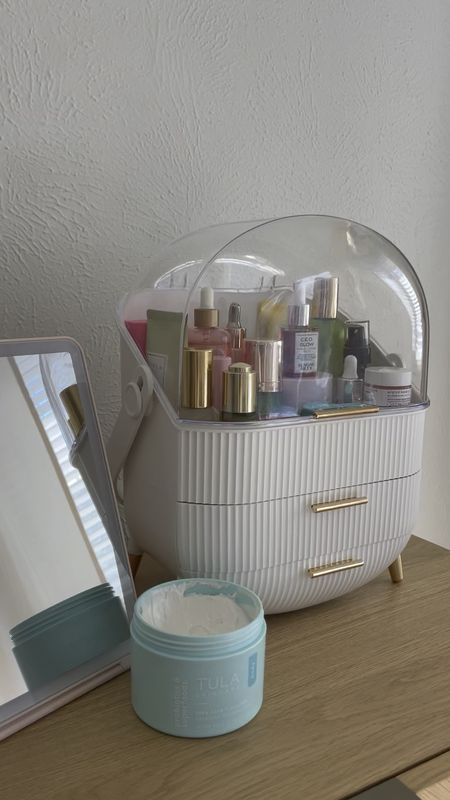 I’m obsessed with this skincare organizer that sits on my vanity. It is deceptively big and holds all my favorite products! Definitely an organization must have ✨

#LTKFind #LTKbeauty #LTKhome