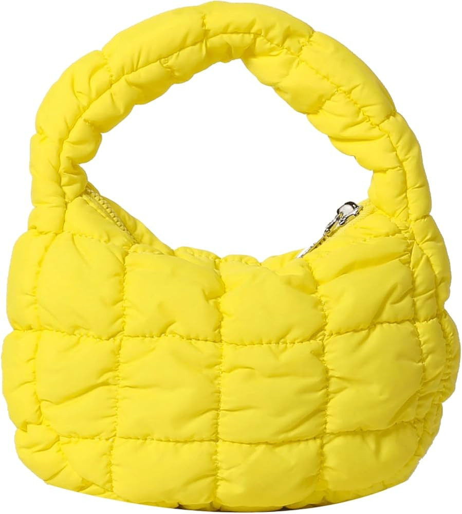 Quilted MINI Handbag and Purses Women Puffer Nylon Hobo Cotton Padded Purse Work Travel Lightweig... | Amazon (US)