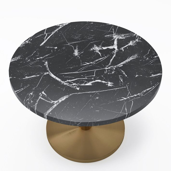 Orbit Faux Marble Extra Large Dining Table - Round | West Elm (US)