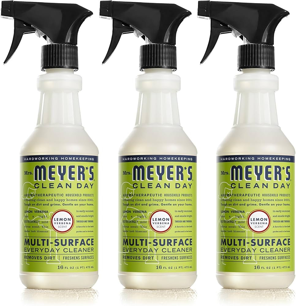 MRS. MEYER'S CLEAN DAY All-Purpose Cleaner Spray, Cruelty Free Formula, Lemon Verbena, 16 fl. oz ... | Amazon (US)