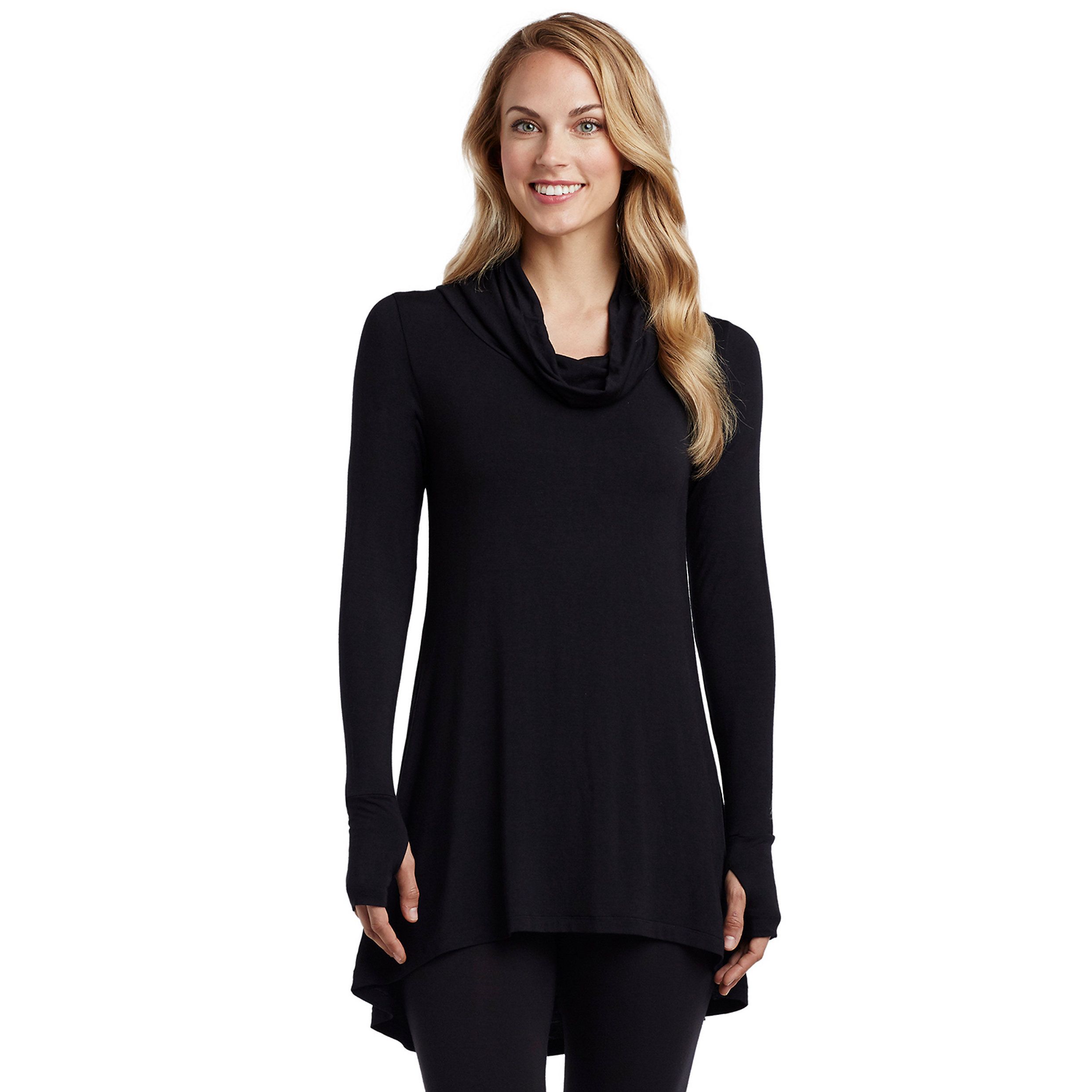 Women's Cuddl Duds Softwear with Stretch Long Sleeve Cowl Tunic | Kohl's