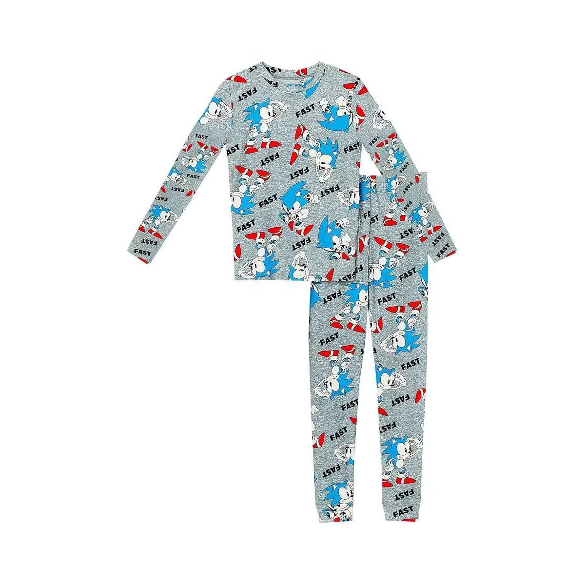 Sonic The Hedgehog Little/Big Boy's 2-Piece Cotton Pajama Set | Target