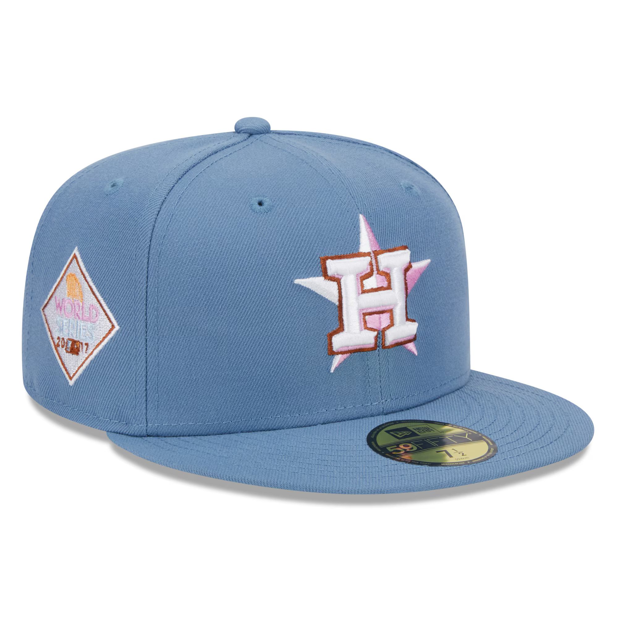 New Era Houston Astros Faded Blue Color Pack 59FIFTY Fitted Hat | Fanatics
