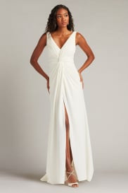 Jessey Twist-Front Gown | Tadashi Shoji