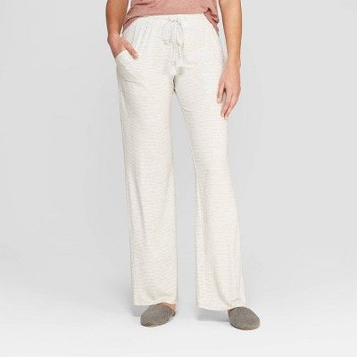 Women's Striped Beautifully Soft Pajama Pants - Stars Above™ Gray | Target