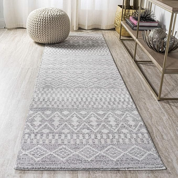 JONATHAN Y MOH301B-210 Ifrane Berber Geometric Stripe Indoor Farmhouse Area-Rug Bohemian Minimali... | Amazon (US)