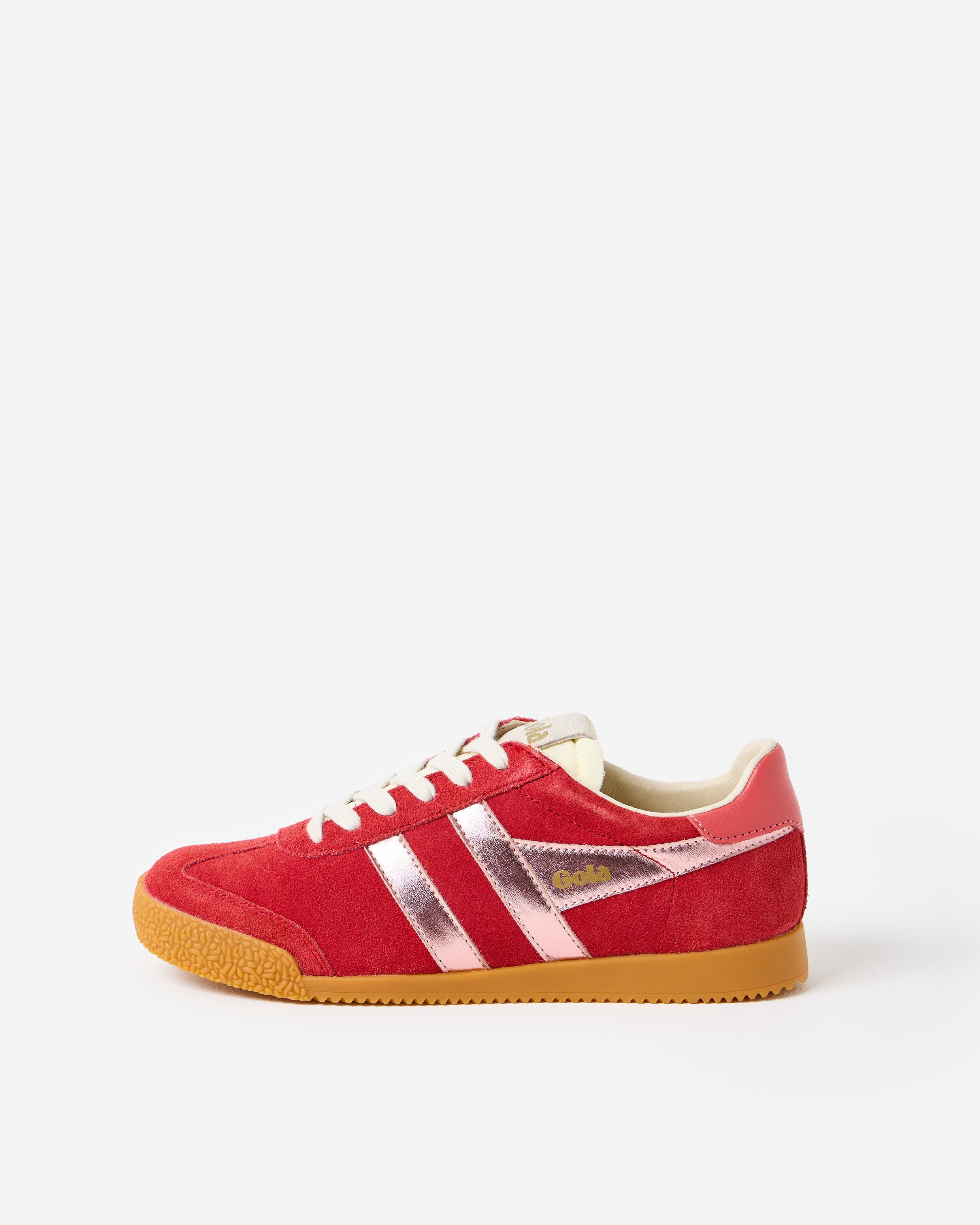 Gola Elan Glitz Red & Coral Pink Trainers | Oliver Bonas | Oliver Bonas (Global)