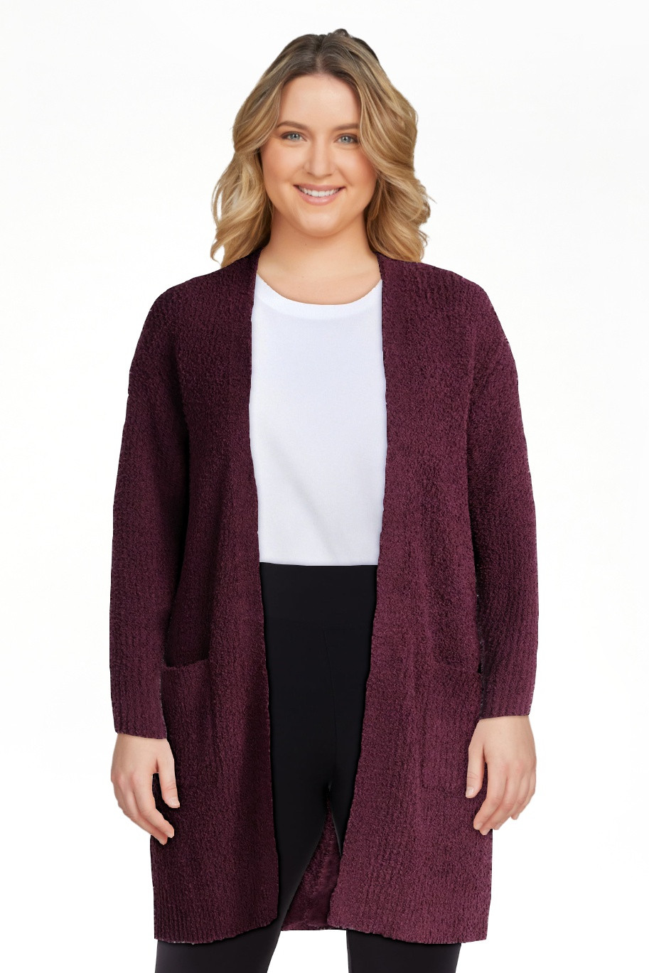 Time and Tru Women’s and Women’s Plus Super Soft Longline Cardigan Sweater, Lightweight, Size... | Walmart (US)
