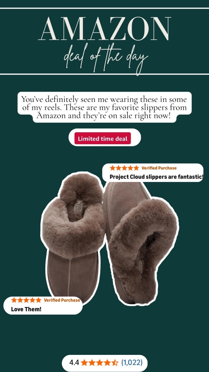 Amazon deal of the day ✨ These slippers are some of my favorites! 

gifting, holiday gifts 



#LTKHoliday #LTKSaleAlert #LTKGiftGuide