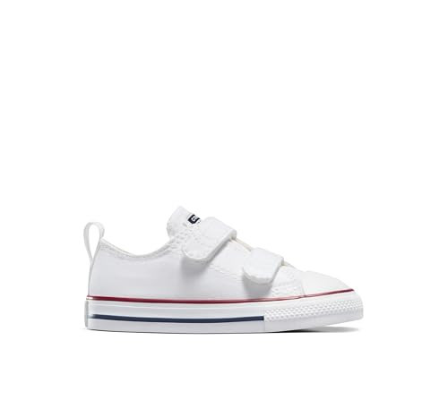 Converse, Unisex, Chuck Taylor® 2V Ox (Infant/Toddler), White/Garnet/Navy, 3 Infant, M | Amazon (US)