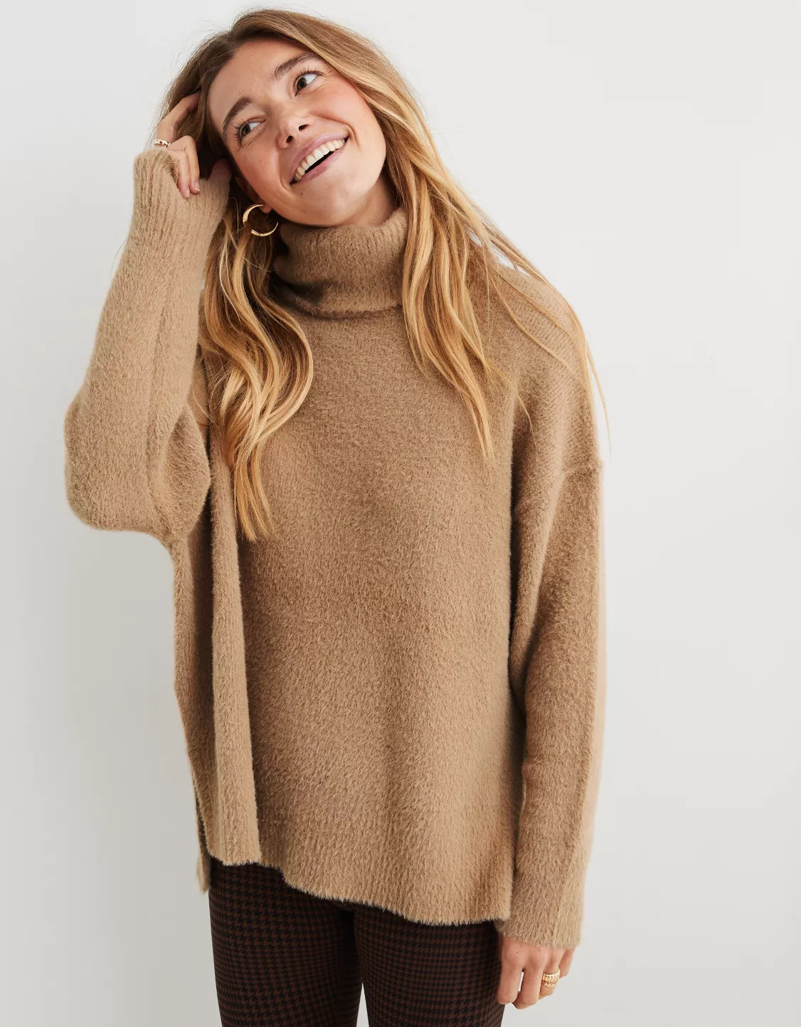 Aerie Buttercream Turtleneck Sweater | Aerie