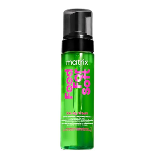 MATRIX Food For Soft Volumizing Hydrating Mousse – For All Hair, 7.1 Fl Oz | Infused with avocado oil and hyaluronic acid, adds 2X volume while hydrating and softening | Amazon (US)