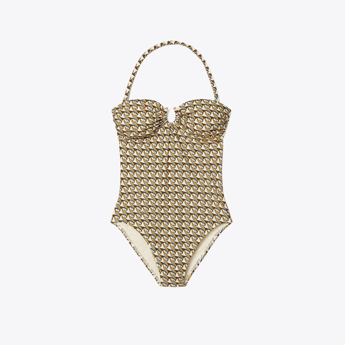 Printed Bandeau One-Piece | Tory Burch (US)