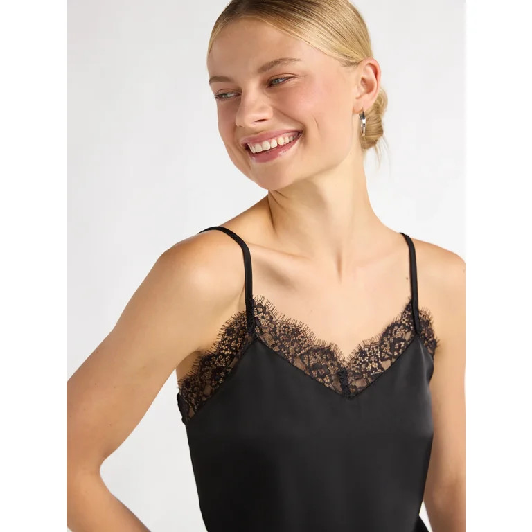 Scoop Women’s Lace Tank Top, Sizes XS-XL - Walmart.com | Walmart (US)