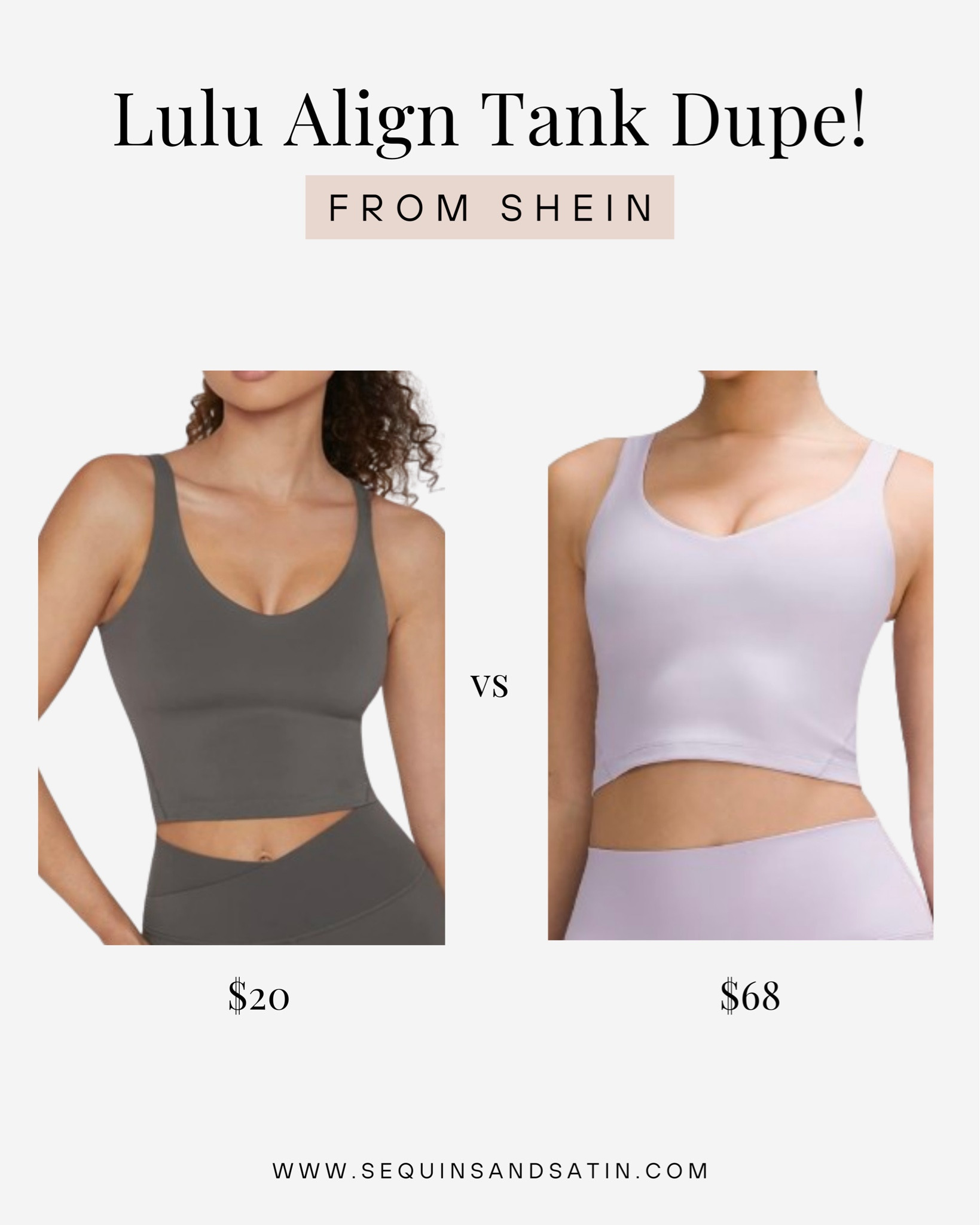 Lululemon align tank top dupe🤍

*not a knockoff, just a similar vibe to get the look for less

Lululemon dupes / shein lululemon dupes / lululemon tank top dupes / amazon lululemon tank dupes / lululemon align tank dupes / amazon lululemon align tank top dupes / amazon lululemon align dupes / lululemon align dupes / shein workout clothes / shein activewear / shein active clothes / shein fitness clothes / shein workout clothes / shein tank top / shein sports bra


#LTKStyleTip #LTKFitness #LTKActive