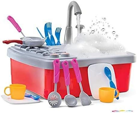 Play22 Kitchen Sink Toy 17 Set - Play Sink Play House Pretend Toy Kitchen Sink with Running Water... | Amazon (CA)