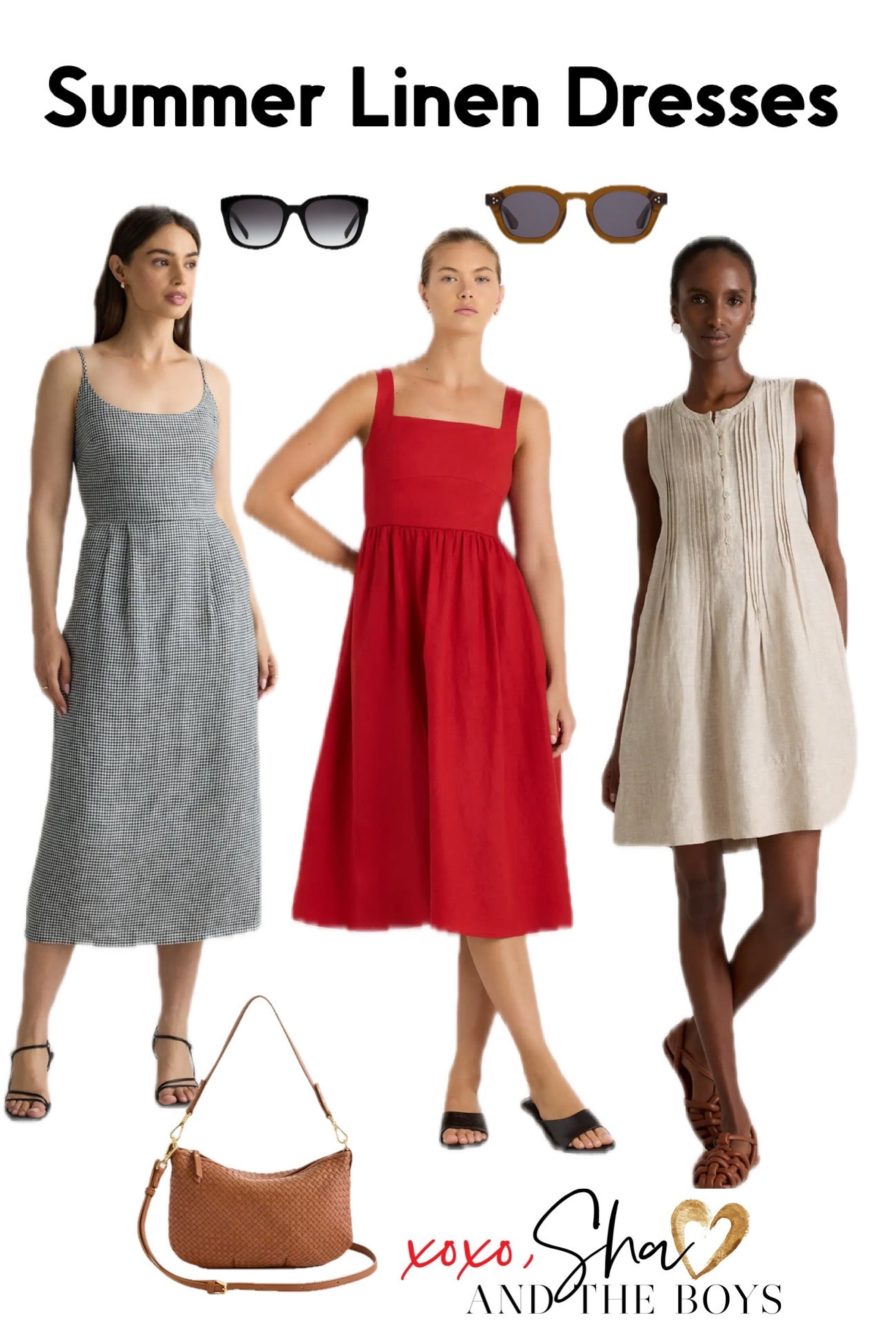 European linen dresses, all under $100.
