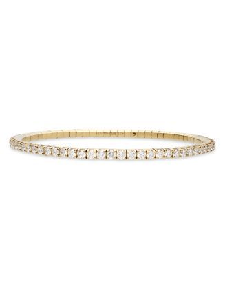 18K Yellow Gold Diamond Stretch Tennis Bracelet | Bloomingdale's (US)
