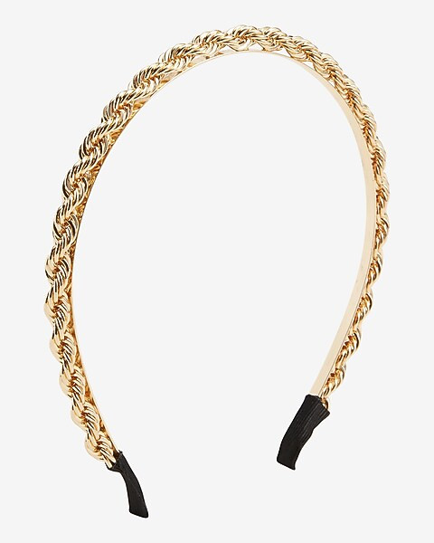 Gold Rope Chain Headband | Express