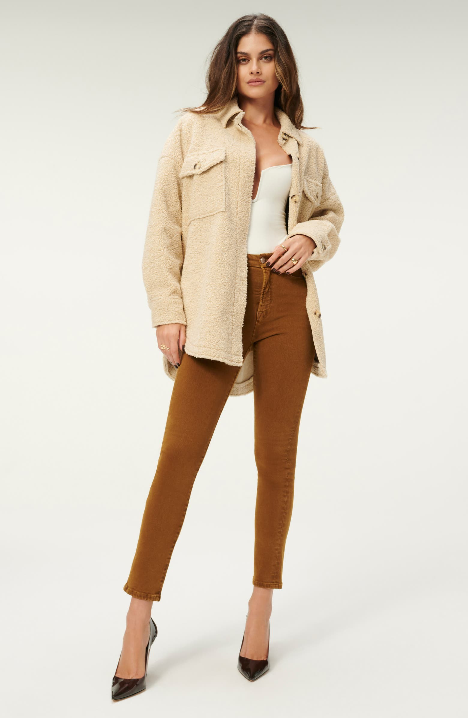 Contour Faux Shearling Jacket | Nordstrom