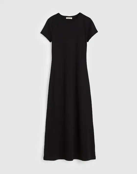 Crewneck Maxi T-Shirt Dress in Compact Cotton | Madewell