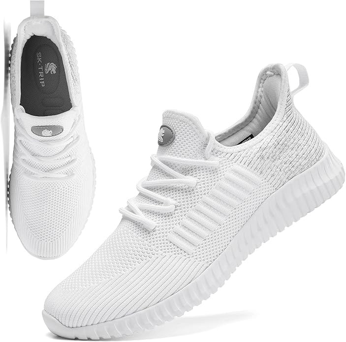 SK·TRIP Women's Walking Shoes Lightweight Breathable Flying Woven Mesh Upper Casual Jogging Shoe... | Amazon (US)