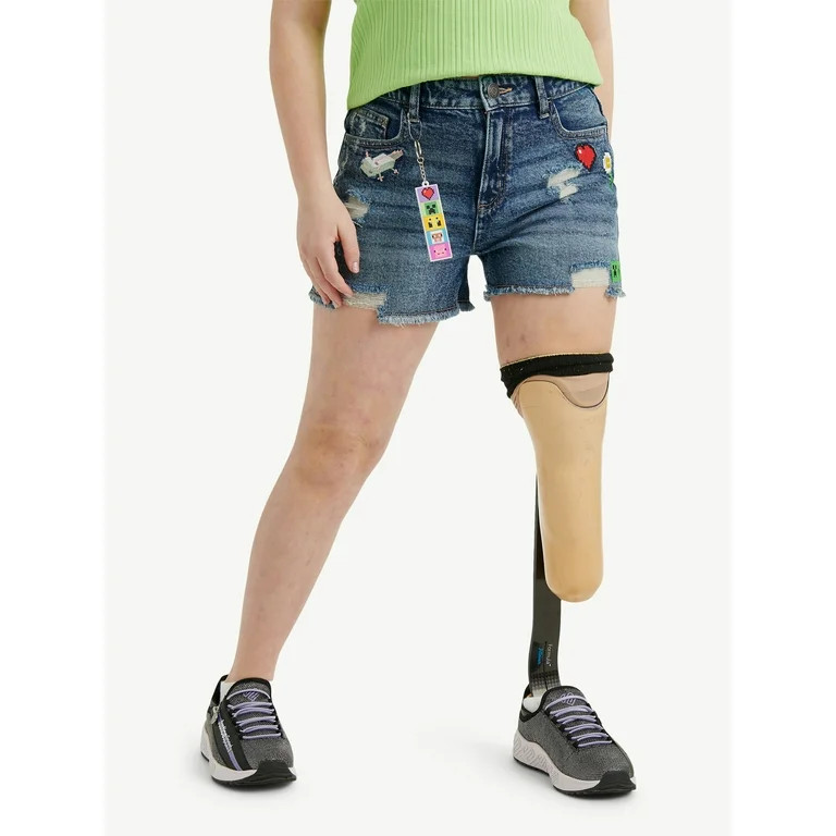 Justice Girl's Minecraft Mini Mom Short, Sizes 6-18 Slim & Plus | Walmart (US)