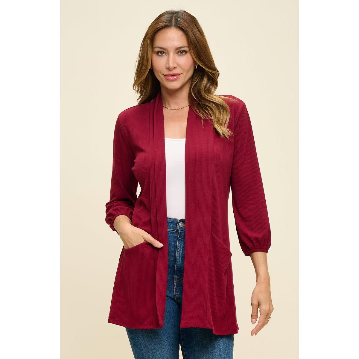 WEST K Women's Carly Ribbed Knit Cardigan with Pockets | Target