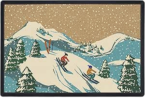 RUGGABLE Winter Washable Doormat - Perfect Indoor Outdoor Machine Washable Door Mat for Front Doo... | Amazon (US)