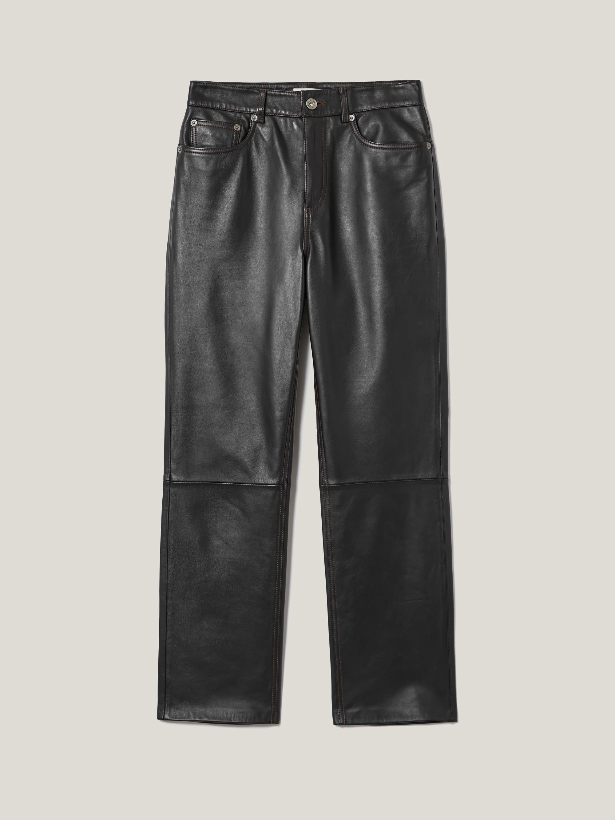 Leather Lea Trouser | Black | Jigsaw (UK)