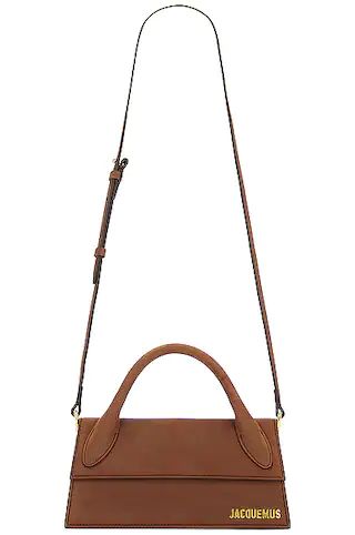 JACQUEMUS Le Chiquito Long Bag in Brown | FWRD | FWRD 